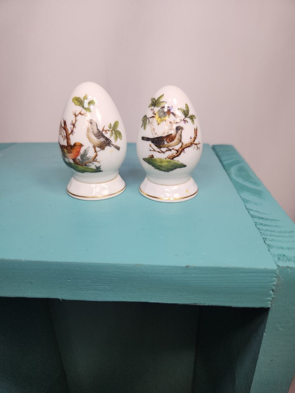 Herend Rothschild bird Salt & Pepper Set #260 #250